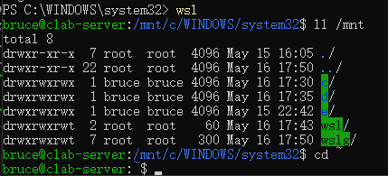 Powershell进入Ubuntu